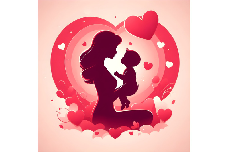 silhouette-of-mother-and-child