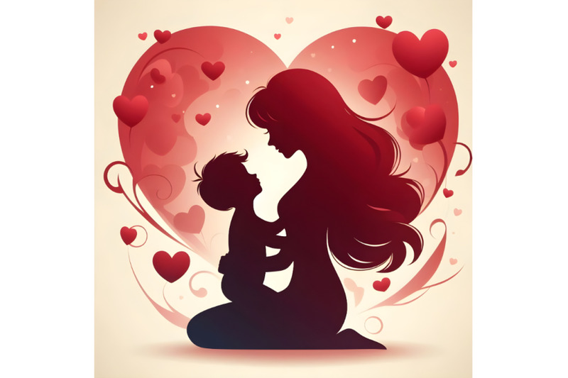 silhouette-of-mother-and-child