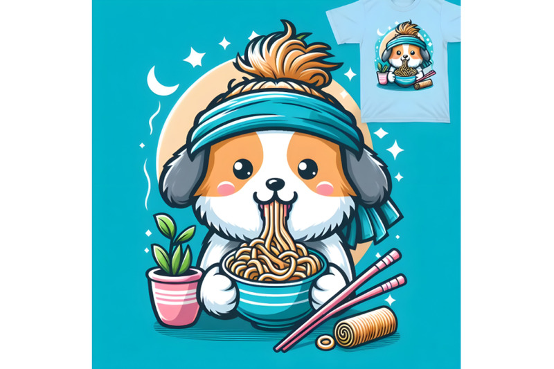 dog-eating-noodle