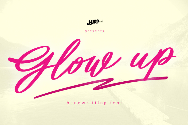 glow-up-handwritten-font
