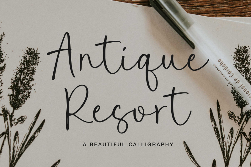 antique-resort-font