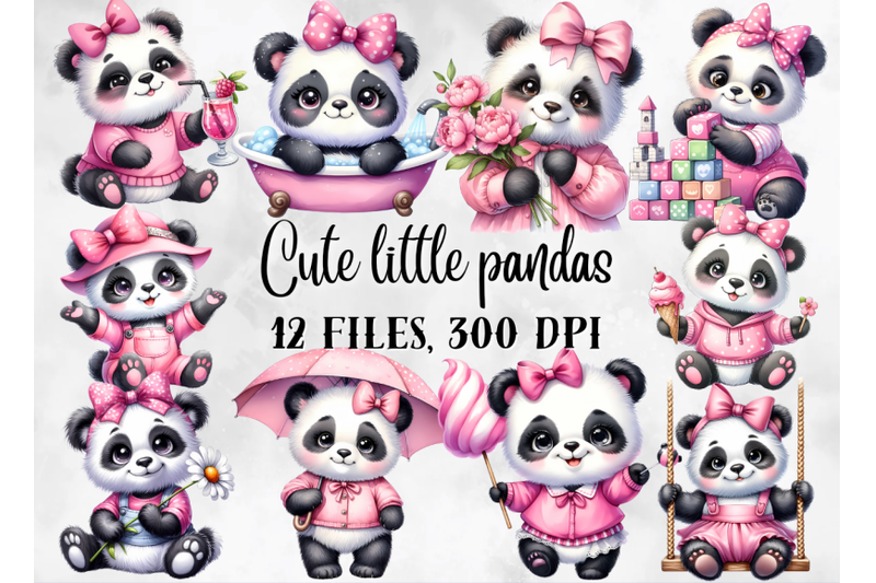 pandas-clipart-cute-little-pandas-png