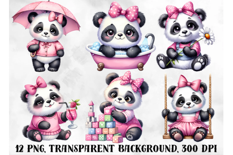 pandas-clipart-cute-little-pandas-png