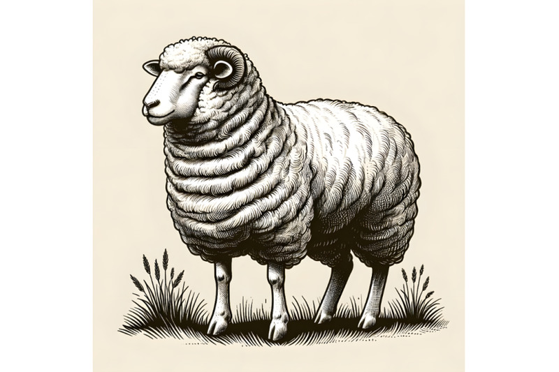 farm-sheep-standing-on-grass