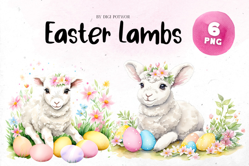 easter-lambs-watercolor-bundle-png-cliparts