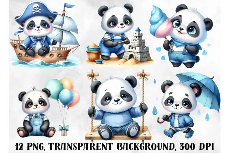 pandas-clipart-cute-little-pandas-png