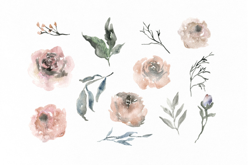 dusty-blush-watercolor-flowers