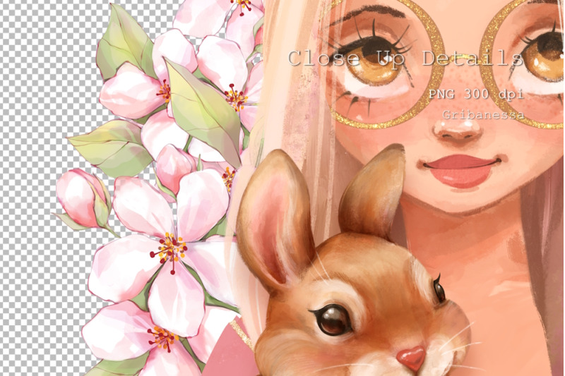 girl-and-bunny-spring-png-sublimation-design