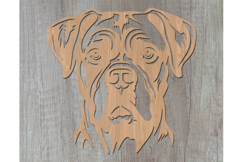 boxer-dog-laser-svg-cut-file-boxer-glowforge-file-boxer-dxf