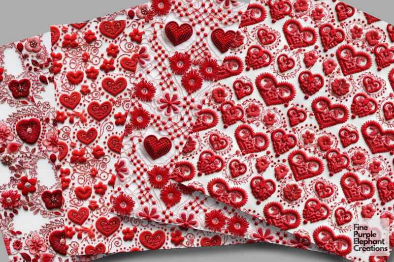 red-floral-embroidered-hearts-digital-paper-printable-valentine-cott