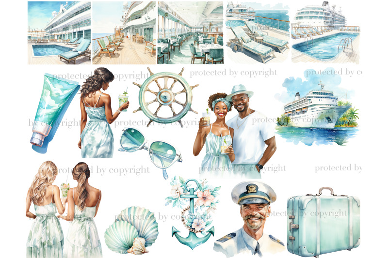 cruise-clipart-traveling-clipart-bundle