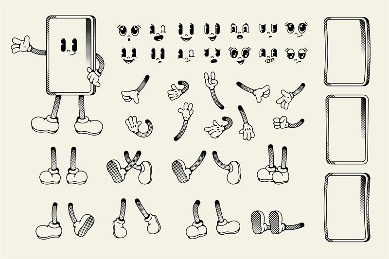 smartphone-character-animation-kit-cartoon-mobile-device-face-and-bod