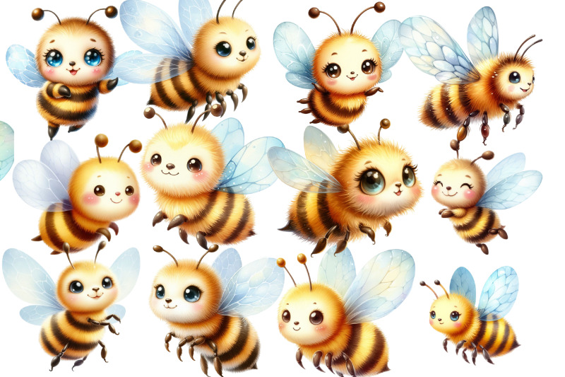 watercolor-bee-clipart