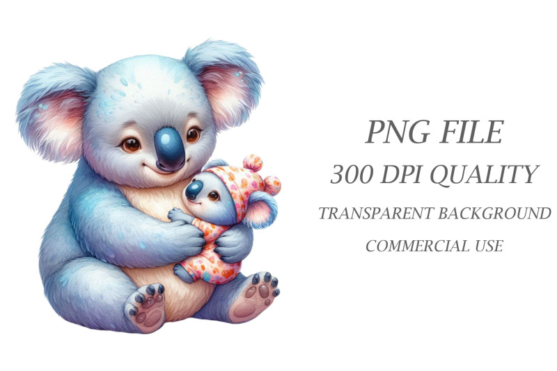 watercolor-cute-baby-koala-clipart