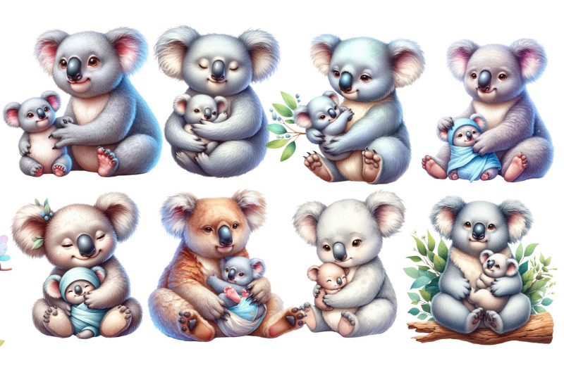 watercolor-cute-baby-koala-clipart