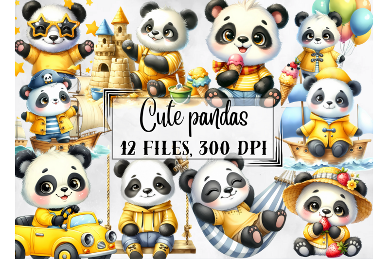 pandas-clipart-cute-little-pandas-png