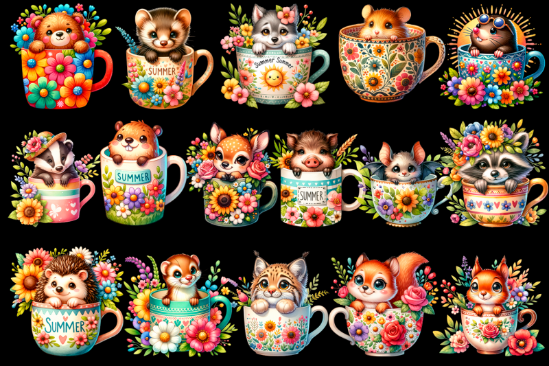 forest-animals-for-in-coffee-cup-clipart