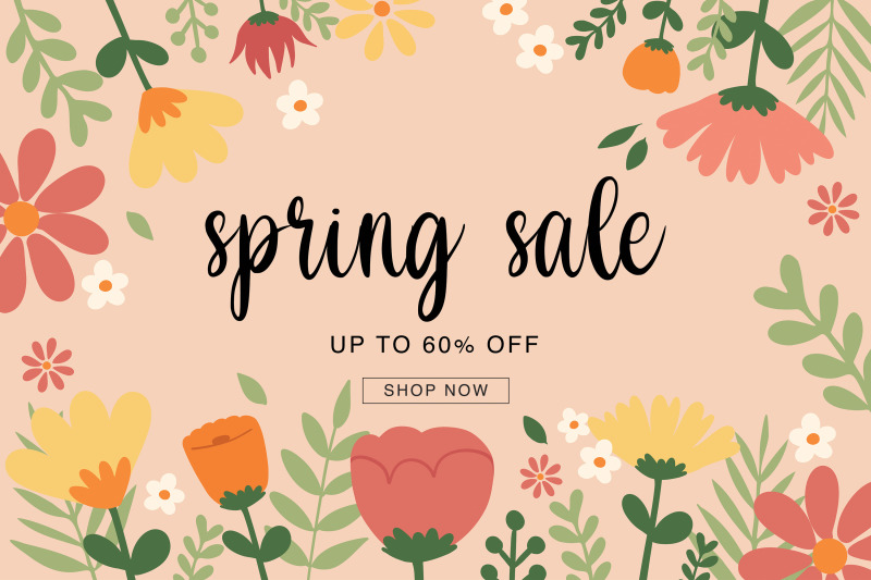 spring-sales-banner-template-background