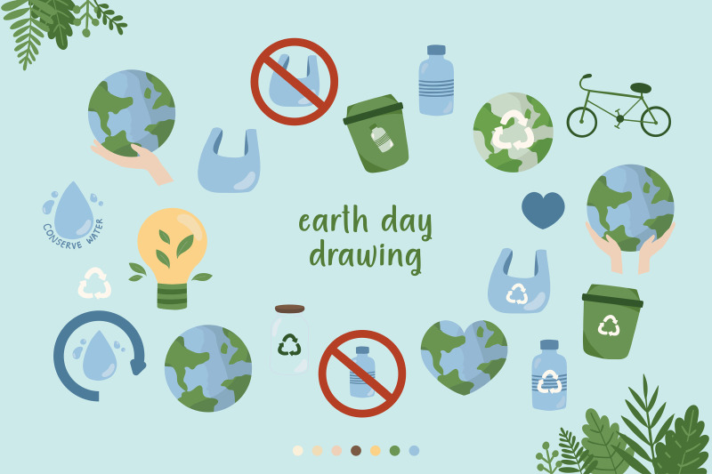 cute-earth-day-clip-art-set-recycle-day