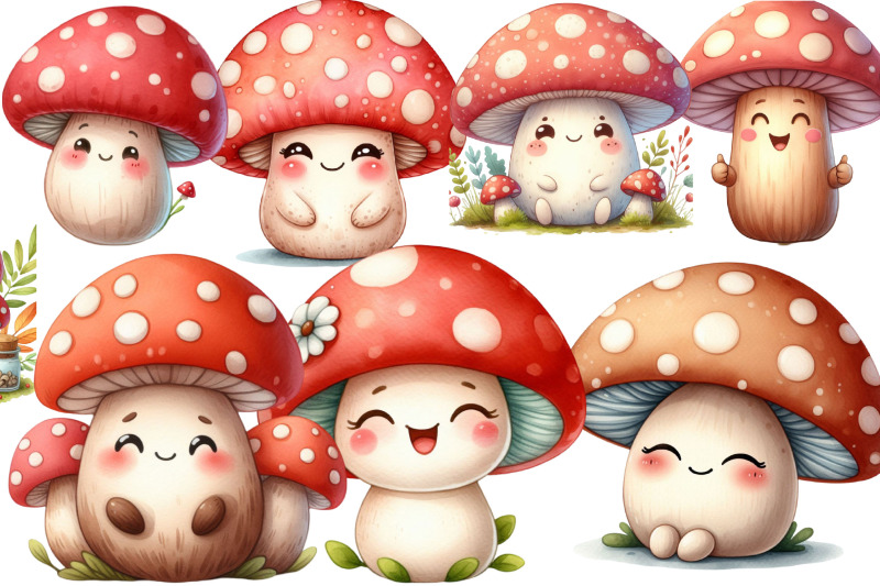 cute-mushroom-smiling-clipart