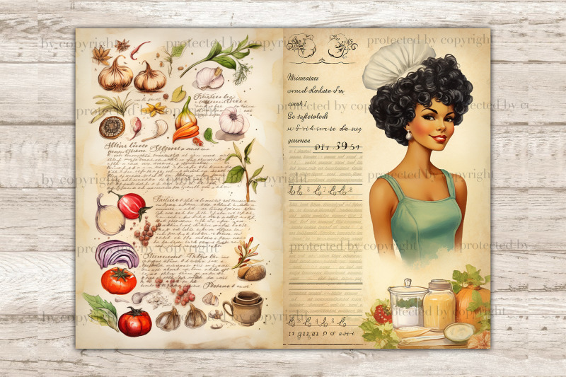 vintage-cookbook-collage-sheet-retro-junk-journal-paper