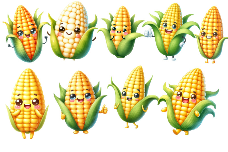 watercolour-cute-corn-smiling-clipart