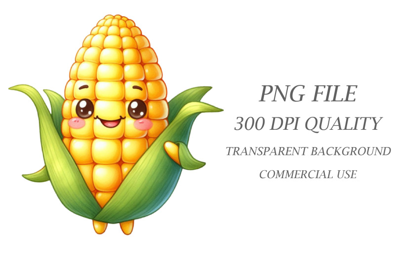 watercolour-cute-corn-smiling-clipart