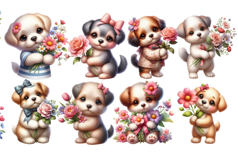 watercolor-dog-flowers-clipart