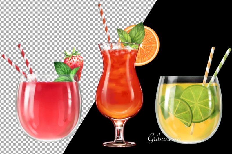 summer-cocktails-png-clipart
