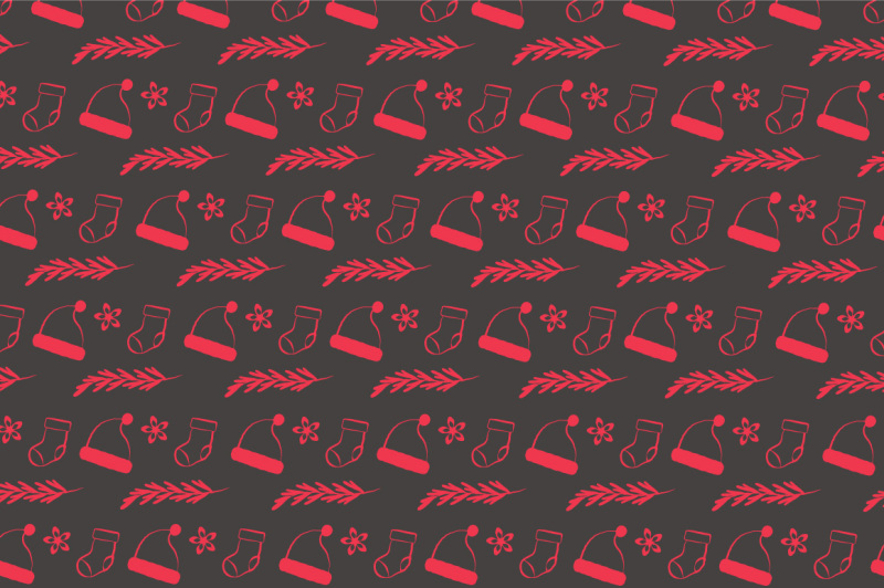 christmas-elements-pattern-vector