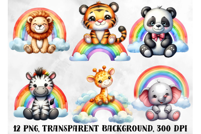 rainbows-clipart-animals-and-rainbows-png