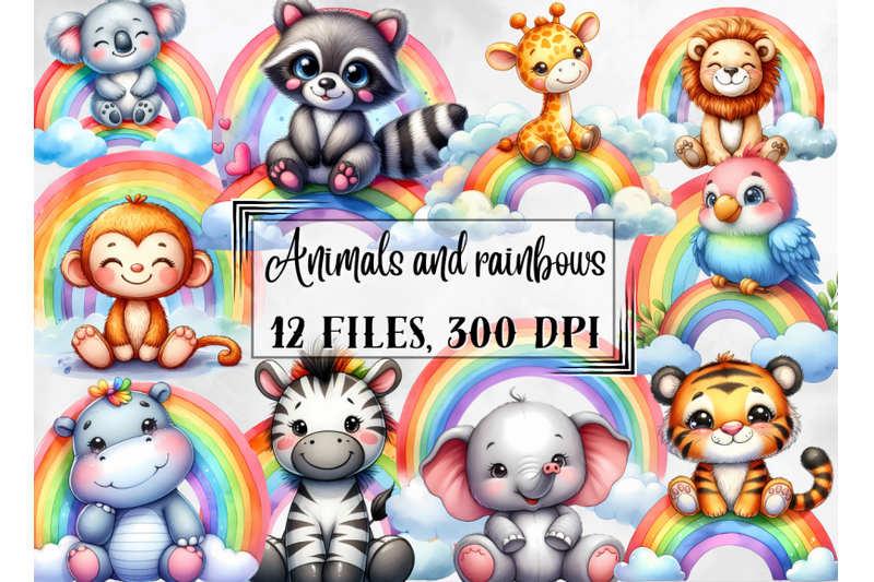 rainbows-clipart-animals-and-rainbows-png
