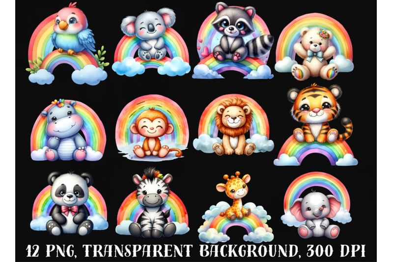 rainbows-clipart-animals-and-rainbows-png