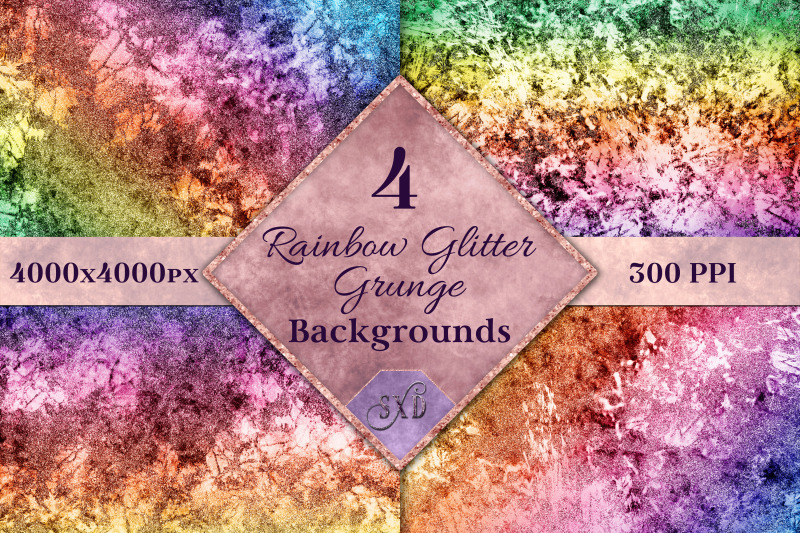 rainbow-glitter-grunge-backgrounds-4-images