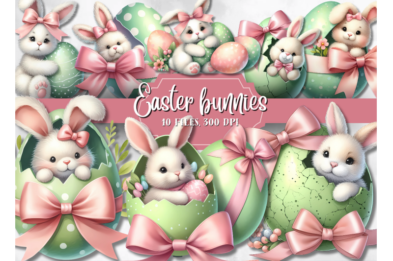 easter-clipart-easter-illustrations-easter-bunnies