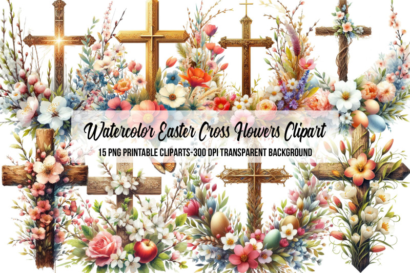 watercolor-easter-cross-flowers-clipart