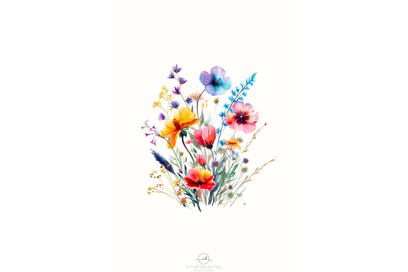 watercolor-flowers-digital-download