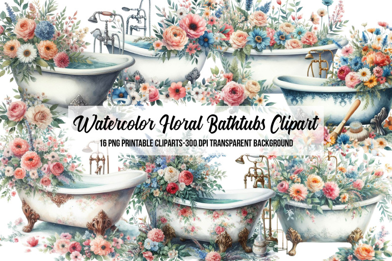 watercolor-floral-bathtubs-clipart