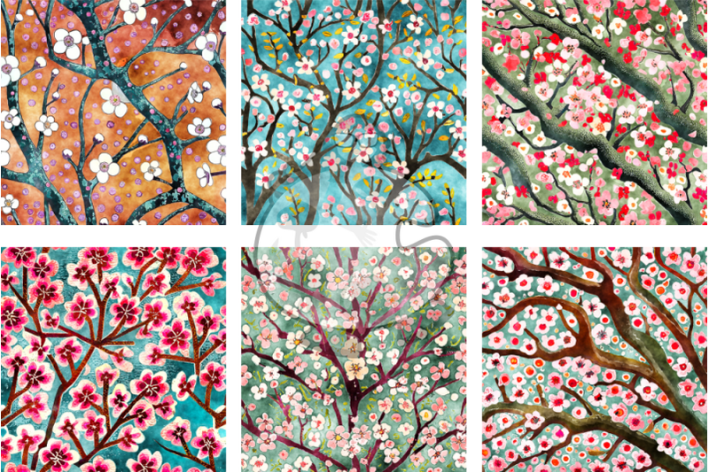 tree-blossom-spring-floral-watercolor-papers