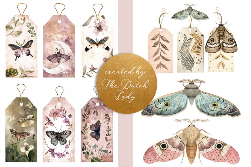 watercolor-moths-decoupage-sheets