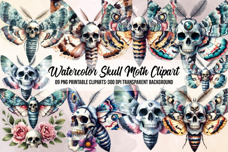 watercolor-skull-moth-clipart