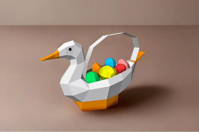 easter-duck-egg-basket-3d-papercraft