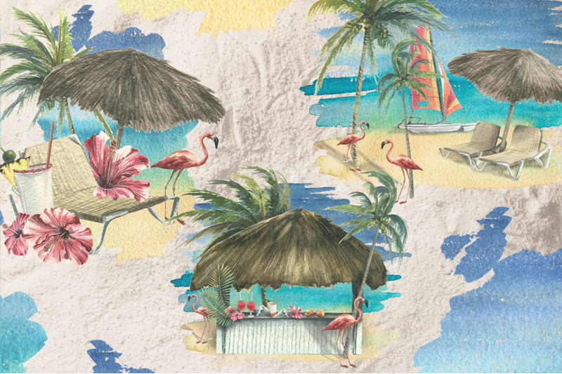 cuba-beach-holiday-watercolor