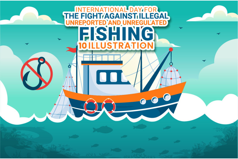 10-day-for-the-illegal-against-fishing-illustration