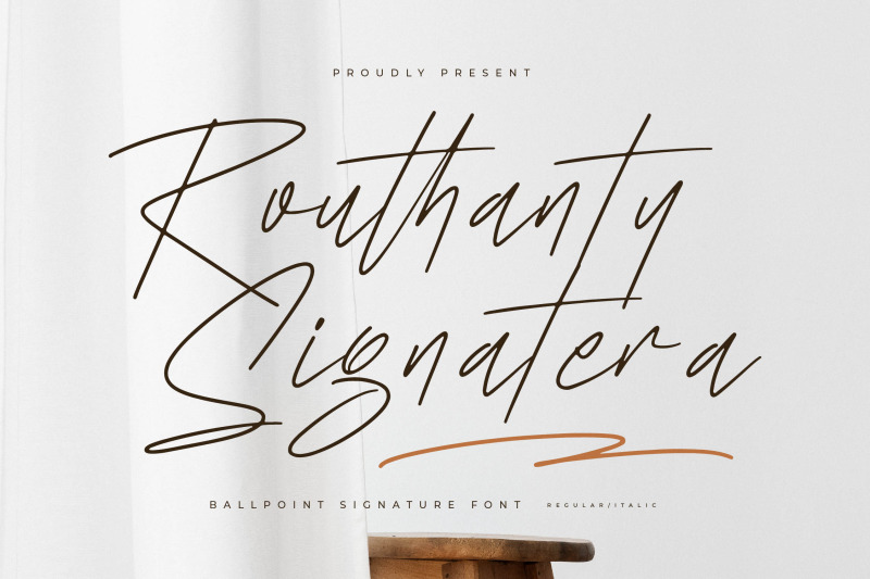 routhanty-signatera-ballpoint-signature-font
