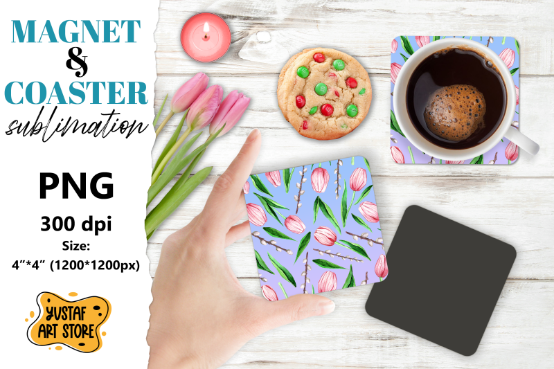 spring-magnet-sublimation-spring-coaster-sublimation-tulips