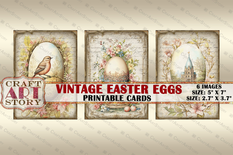 vintage-easter-eggs-collage-picture-cards-atc-aceo