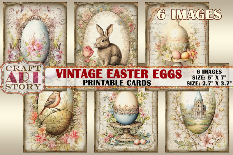 vintage-easter-eggs-collage-picture-cards-atc-aceo