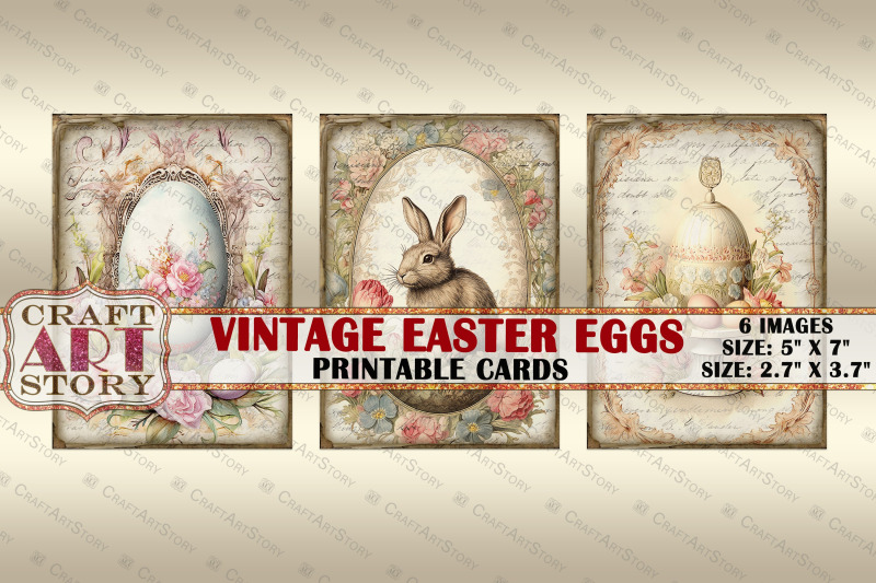 vintage-easter-eggs-collage-picture-cards-atc-aceo