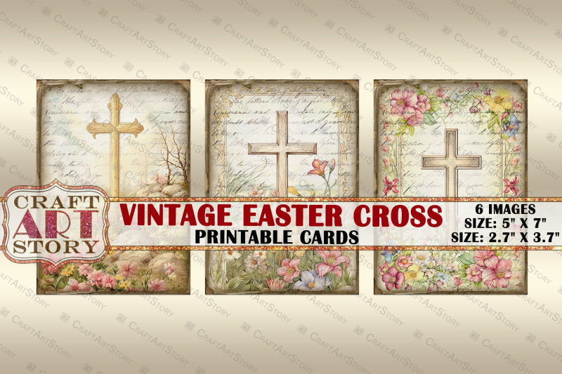 vintage-easter-cross-collage-picture-cards-atc-aceo